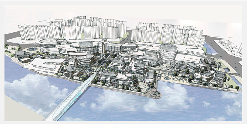 renderingseptember%204%20aerial%20view_%E5%89%AF%E6%9C%AC 宁波保利箭湖文化广场