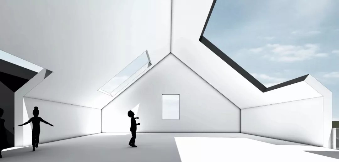 38 屋顶活动空间示意图
